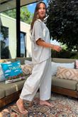 Below Deck Cheesecloth Stripe Tee Calico